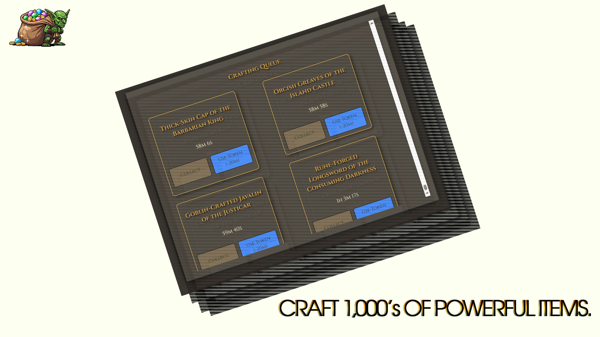 Screenshot from HeroField: Craft 1000s of Powerful Items